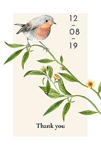 Flora & fauna white vintage wedding thank you cards Flora & fauna white vintage wedding thank you cards