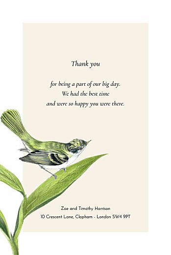 Wedding Thank You Cards Flora & fauna white - Page 3 Wedding Thank You Cards Flora & fauna white - Page 3