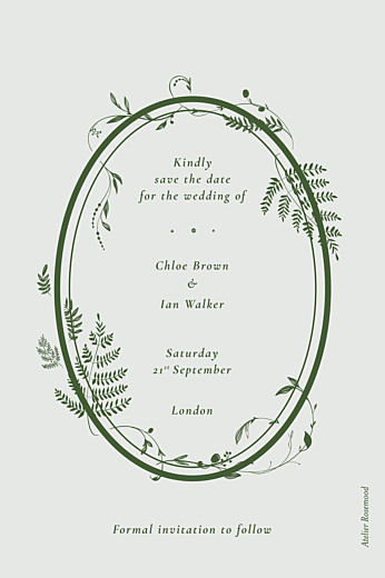 Save The Dates Forever ferns green - Page 2