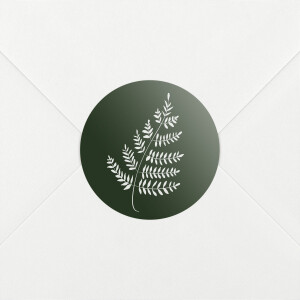 Wedding Envelope Stickers Forever Ferns Green