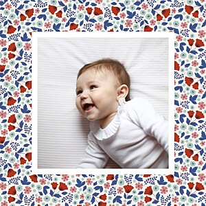 Seasonal blossoms winter orange baby thank you cards Seasonal blossoms winter orange baby thank you cards