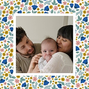 Seasonal blossoms (small) spring liberty baby thank you cards Seasonal blossoms (small) spring liberty baby thank you cards