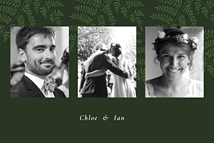 Forever ferns (4 pages) green vintage wedding thank you cards Forever ferns (4 pages) green vintage wedding thank you cards
