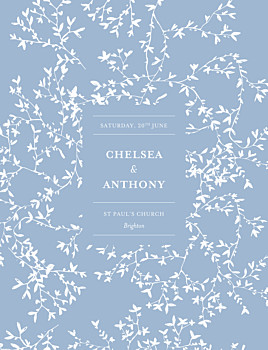 Reflections blue wedding invitations Reflections blue wedding invitations