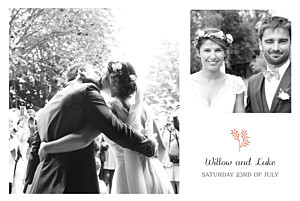 Idyllic coral vintage wedding thank you cards Idyllic coral vintage wedding thank you cards