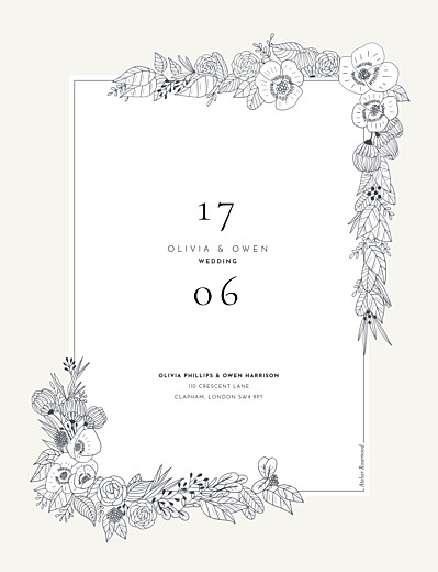 Wedding Invitations Secret garden portrait white - Page 2 Wedding Invitations Secret garden portrait white - Page 2