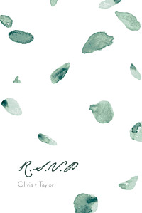 Eucalyptus white rsvp cards Eucalyptus white rsvp cards