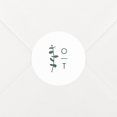 Eucalyptus white wedding stickers Eucalyptus white wedding stickers