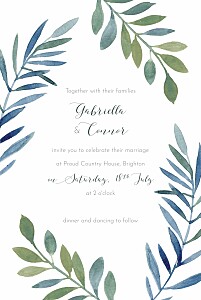 Moonlit meadow blue wedding invitations Moonlit meadow blue wedding invitations