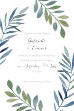 Wedding Invitations Moonlit Meadow Blue