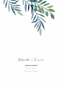 Moonlit meadow blue order of service booklets Moonlit meadow blue order of service booklets