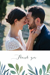 Moonlit meadow blue rustic wedding thank you cards Moonlit meadow blue rustic wedding thank you cards