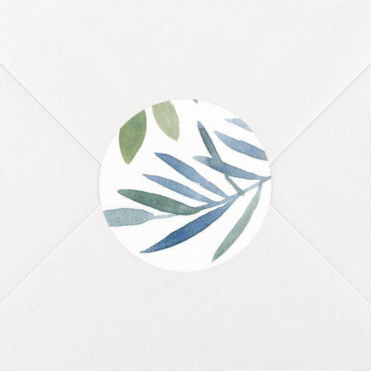 Meadow wedding envelope stickers