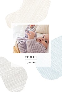 Pebbles blue green baby thank you cards Pebbles blue green baby thank you cards