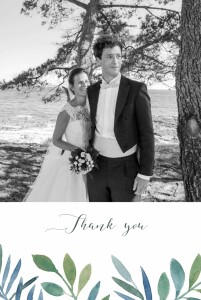 Wedding Thank You Cards Moonlit Meadow Blue