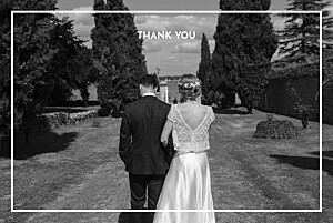 The botanist blue rustic wedding thank you cards The botanist blue rustic wedding thank you cards