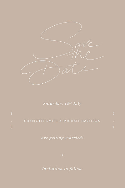 Save The Dates Thread beige finition