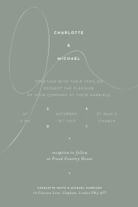 Wedding Invitations Thread green Wedding Invitations Thread green