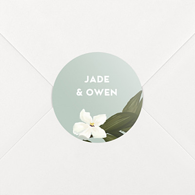 The botanist blue wedding stickers The botanist blue wedding stickers