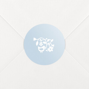 Christening Stickers Pretty pastel blue Christening Stickers Pretty pastel blue