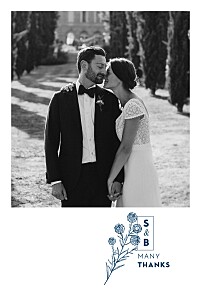 Laure de sagazan (navy) white vintage wedding thank you cards Laure de sagazan (navy) white vintage wedding thank you cards