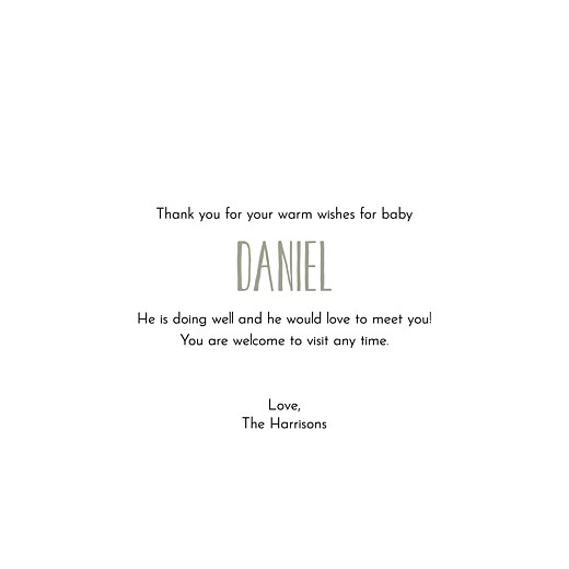 Baby Thank You Cards Tundra (4 pages) white - Page 3 Baby Thank You Cards Tundra (4 pages) white - Page 3