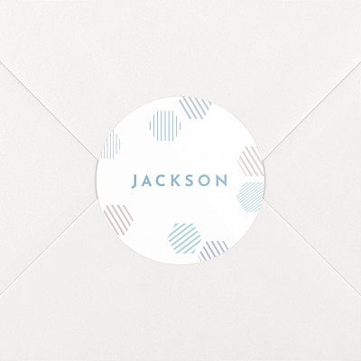 Hexagon blue baby stickers Hexagon blue baby stickers