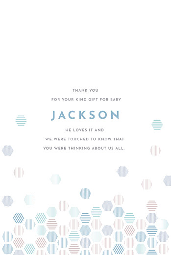 Baby Thank You Cards Hexagon (4 pages) blue - Page 3 Baby Thank You Cards Hexagon (4 pages) blue - Page 3
