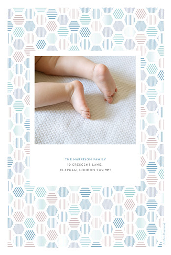 Baby Thank You Cards Hexagon (4 pages) blue - Page 4 Baby Thank You Cards Hexagon (4 pages) blue - Page 4