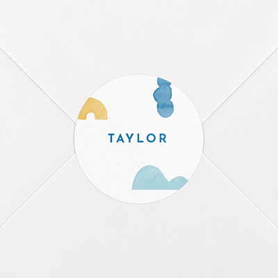 Building blocks blue baby stickers Building blocks blue baby stickers