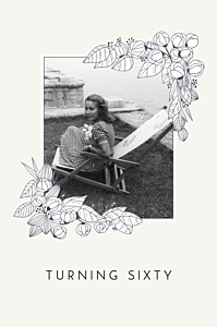 Secret garden white photo birthday invitations Secret garden white photo birthday invitations