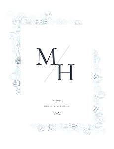 Sequins blue vintage wedding invitations Sequins blue vintage wedding invitations