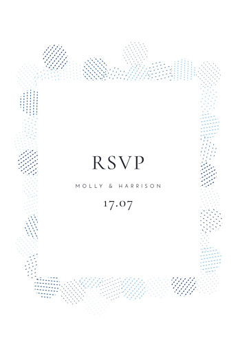 RSVP Cards Sequins blue RSVP Cards Sequins blue
