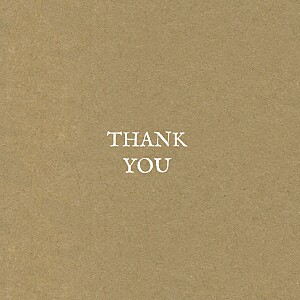 Baby's breath (foil) kraft brown baby thank you cards Baby's breath (foil) kraft brown baby thank you cards