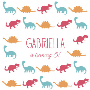 Kids Party Invitations Dinosaurs red Kids Party Invitations Dinosaurs red