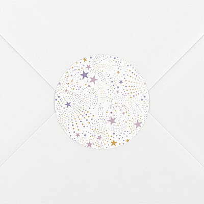 Liberty stars purple christening stickers Liberty stars purple christening stickers