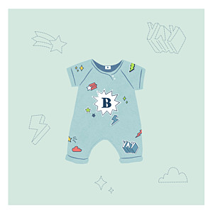 Superheroes green baby thank you cards Superheroes green baby thank you cards