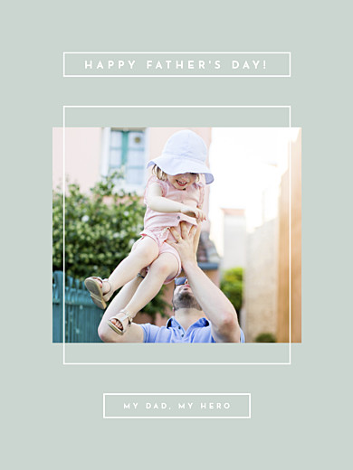 Small Posters Father's Day Green - Front Small Posters Father's Day Green - Front