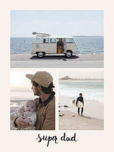 Super dad beige small posters Super dad beige small posters