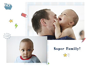 Super family white small posters Super family white small posters