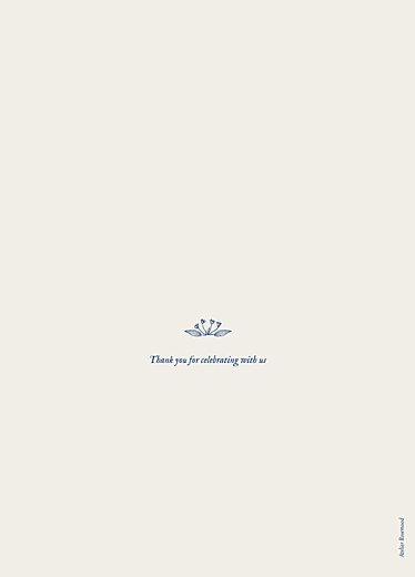 Wedding Order of Service Booklets Natural Chic Blue - Page 4 Wedding Order of Service Booklets Natural Chic Blue - Page 4