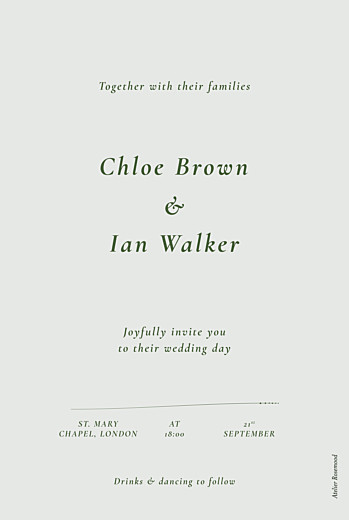 Wedding Invitations Forever ferns (foil) green - Page 2 Wedding Invitations Forever ferns (foil) green - Page 2