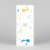 Baby Thank You Cards Building blocks (bookmark) blue - View 3 Baby Thank You Cards Building blocks (bookmark) blue - View 3