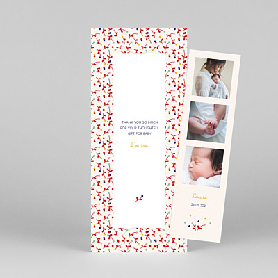 Liberty berries (bookmark) red red baby thank you cards Liberty berries (bookmark) red red baby thank you cards