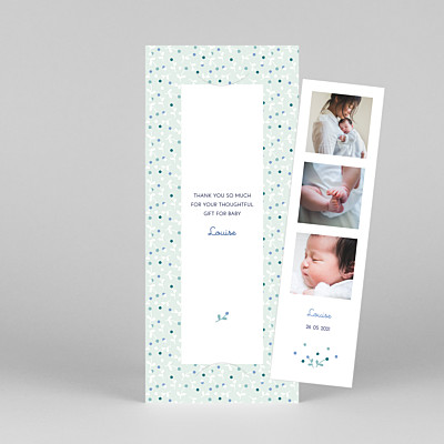 Liberty berries (bookmark) green green baby thank you cards Liberty berries (bookmark) green green baby thank you cards