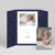 Baby Thank You Cards Floral embroidery (gatefold) portrait beige - View 2 Baby Thank You Cards Floral embroidery (gatefold) portrait beige - View 2
