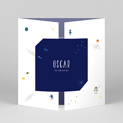 Once upon a time (gatefold) space tomoë baby thank you cards Once upon a time (gatefold) space tomoë baby thank you cards