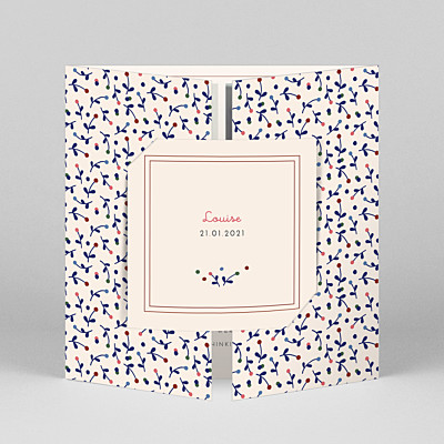 Liberty berries (gatefold) blue liberty baby thank you cards Liberty berries (gatefold) blue liberty baby thank you cards