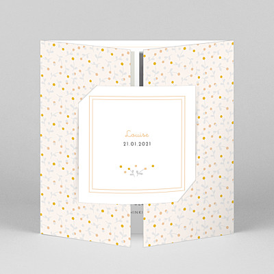 Liberty berries (gatefold) orange yellow baby thank you cards Liberty berries (gatefold) orange yellow baby thank you cards