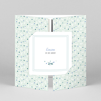 Liberty berries (gatefold) green green baby thank you cards Liberty berries (gatefold) green green baby thank you cards